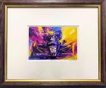 Amazon.co.jp: A.セナ JPS「Black & Gold」 中津達リトグラフ